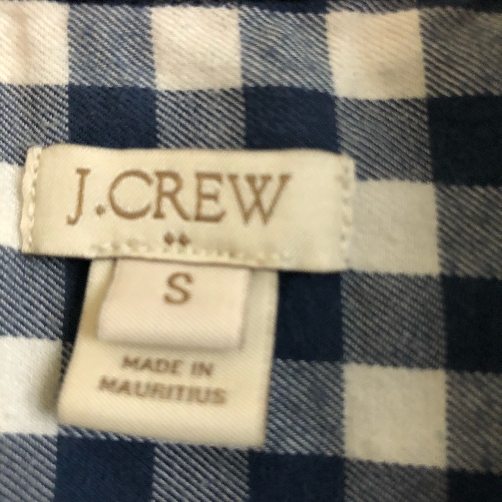 Gingham button down J Crew